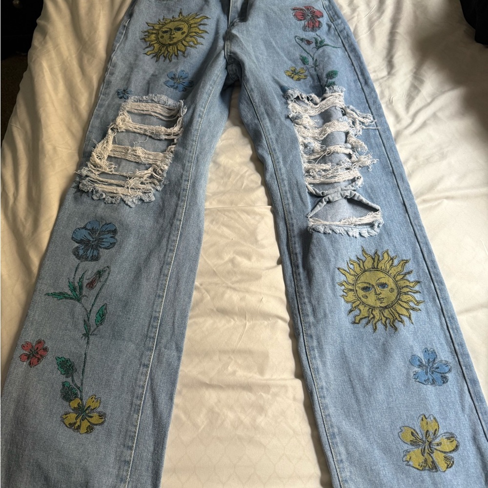 SHEIN High Rise Designed jeans